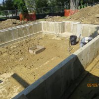New concrete foundation